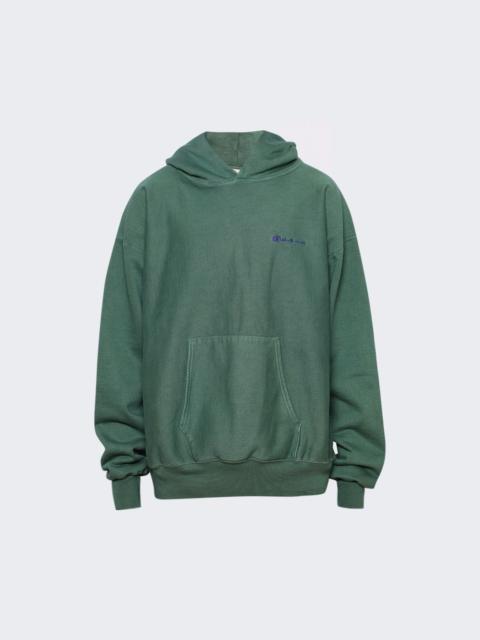 SAINT M×××××× Logo Hoodie Green