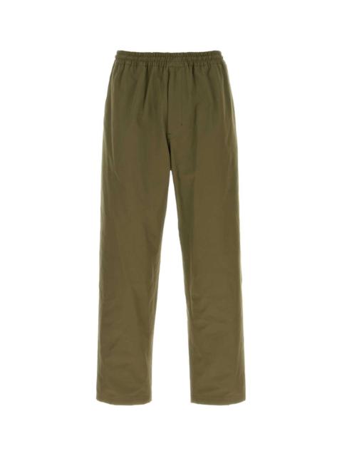 Prada Prada Men Army Green Cotton Pant