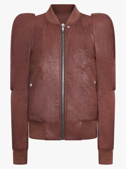 Rick Owens METRO FLIGHT LEATHER BOMBER JACKET | BROWN