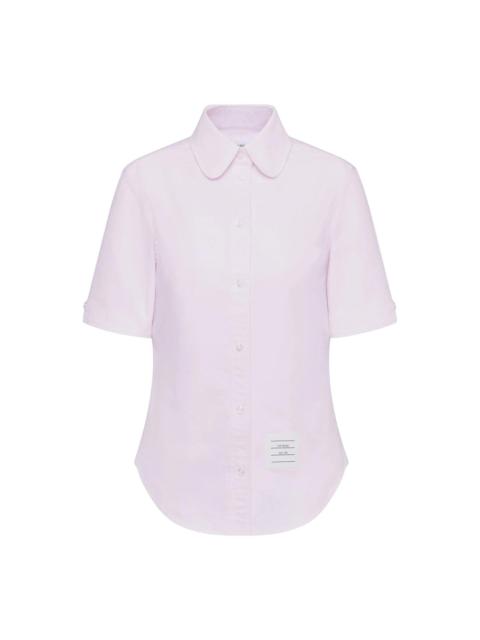 Thom Browne Oxford Round Collar Short Sleeve Shirt Women