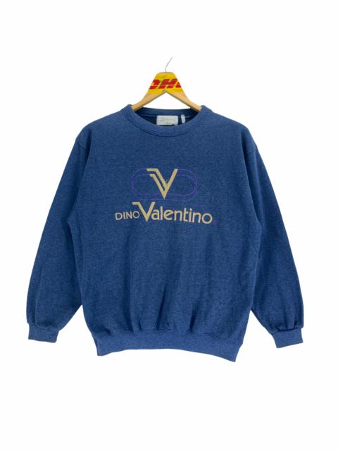 Other Designers Vintage - Dino Valentino Embroidery Big Logo Sweatshirt #3183-39