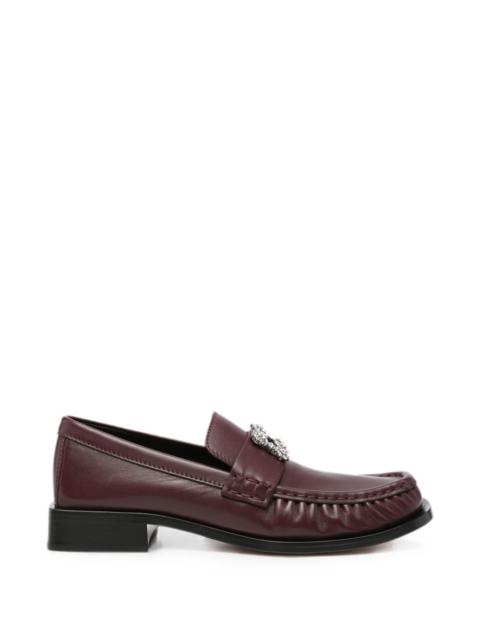 Roger Vivier Roger Vivier Women Viv Moc Strass Leather Loafers