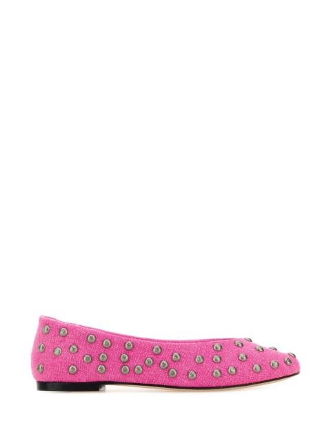 gimaguas Fuchsia canvas ballerinas