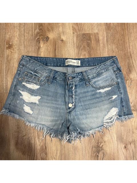 Abercrombie & Fitch Low-Rise Distressed Boyfriend Shorts