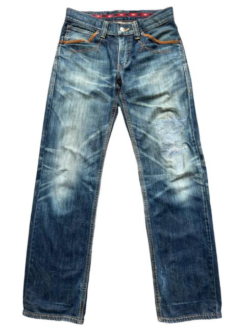 Other Designers Vintage Edwin SVS Rusty Distressed Denim Jeans 33x34