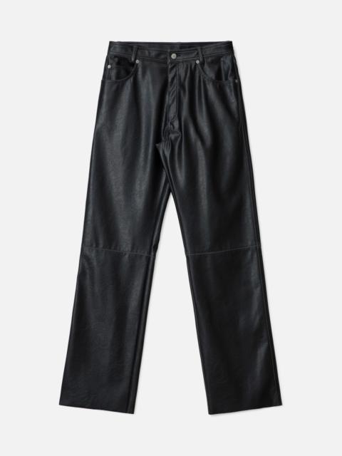 MM6 Maison Margiela FAUX LEATHER 5-POCKET TROUSERS