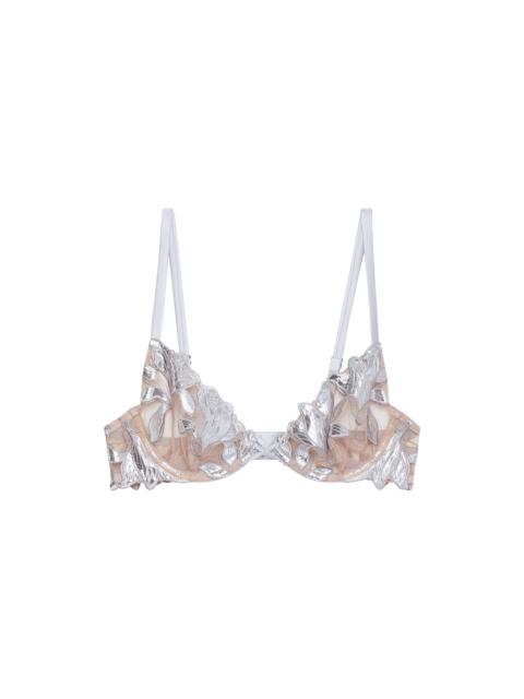Fleur du Mal Lily Embroidery Plunge Demi Bra