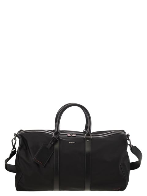 KITON - Kiton Men Duffel Bag With Leather Inserts