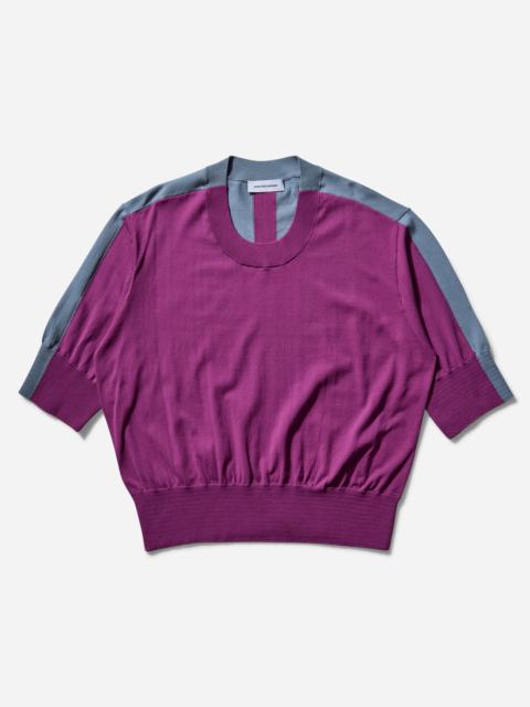 Kiko Kostadinov Men's Zafar Knitted Top Chinese Purple / Dusty Blue