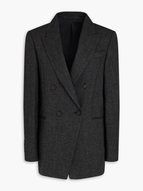 Brunello Cucinelli Double-breasted woven blazer