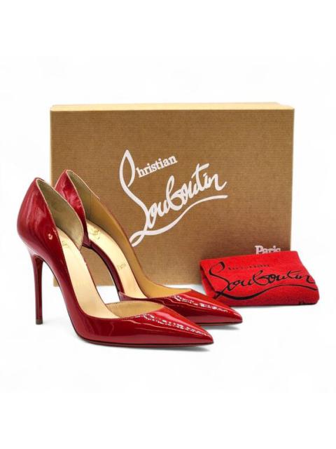 Christian Louboutin Iriza Patent Leather D’Orsay Pumps Red EU 36.5 US 6 $945