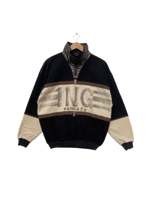 Other Designers Vintage - Vintage 90s Santa FE Embroidered Big Logo Zipper Sweatshirt