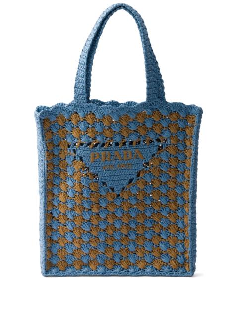 Prada crochet tote bag