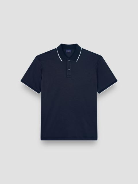 Paul & Shark X-SOFT INTERLOCK COTTON POLO SHIRT WITH CONTRAST PROFILES