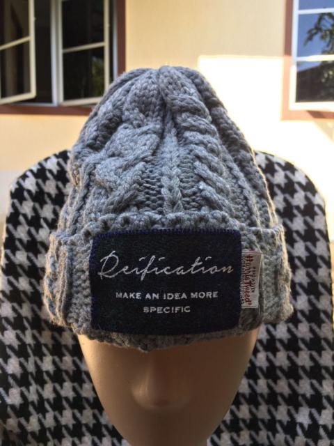 Other Designers Harris Tweed Reification Wool Knit Grey Beanie