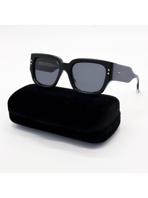 GUCCI NEW GUCCI GG1261S 001 SUNGLASSES UNISEX BLACK/GRAY EYEWEAR