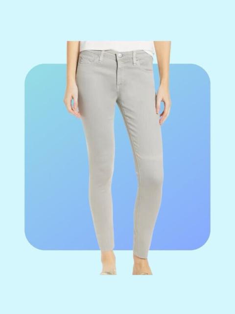 Other Designers Ag Adriano Goldschmied - AG Womens The Legging Ankle Super Skinny Ankle Jeans Size 30R Light Gray Fog