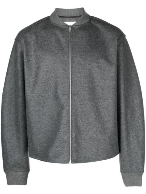 Jil Sander zip-up wool bomber jacket