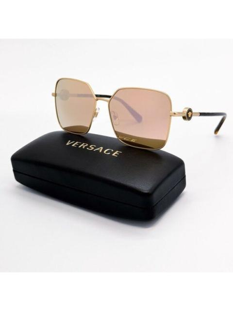 VERSACE NEW VERSACE SUNGLASSES VE2227 1410/5A GOLD WOMEN EYEWEAR VE2
