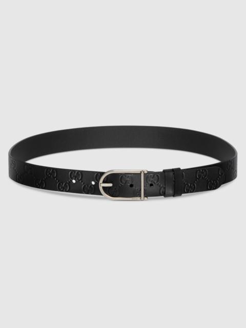 GUCCI Reversible belt with rounded buckle