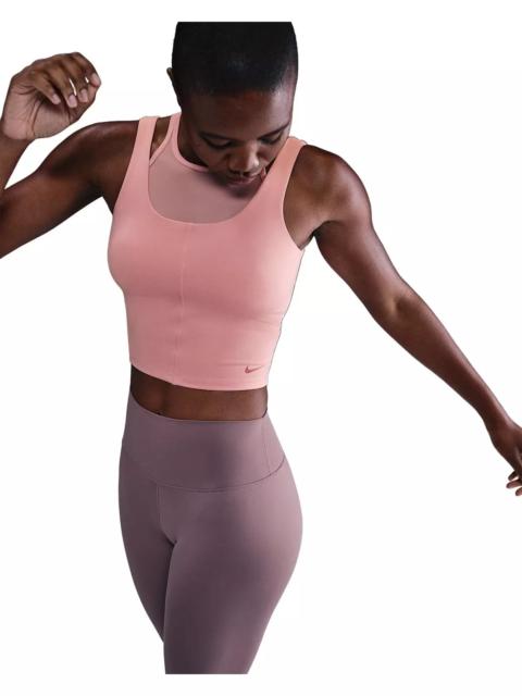 Nike Women's One Fitted Dri-FIT Cropped Tank Top - Pink