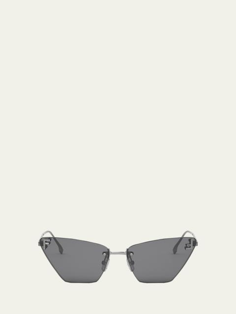 FENDI FE4160US Cat-Eye Crystalized Logo Sunglasses