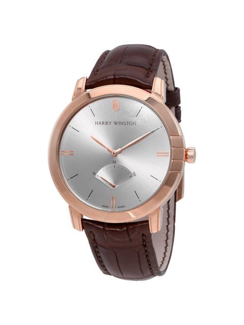 Other Designers Harry Winston Midnight Retrograde Silver Dial Automatic Men's Watch MIDARS42RR001