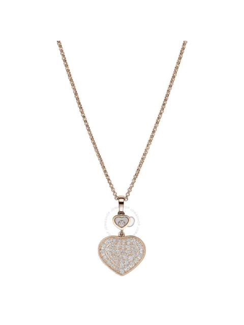 Chopard Chopard Happy Hearts Rose Gold Diamond Necklace