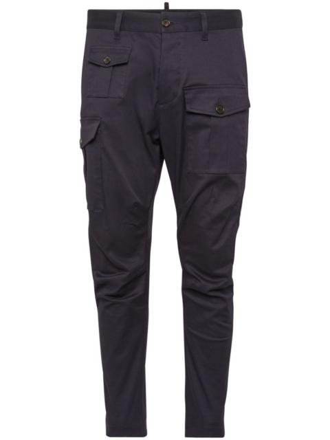 DSQUARED2 tapered cotton cargo trousers