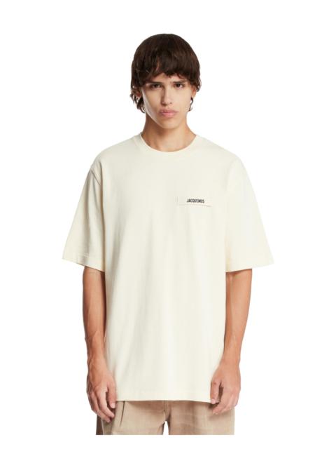 JACQUEMUS Beige Le T-Shirt Gros Grain
