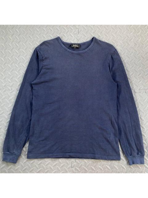 A.P.C. A.P.C. Men's Navy and Blue Sweatshirt