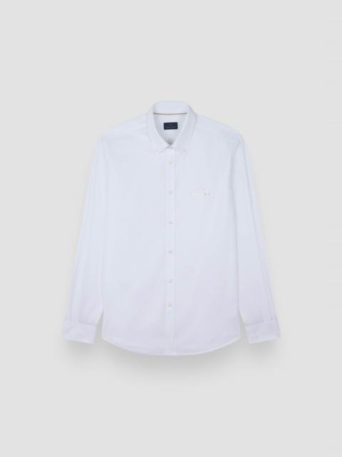 Paul & Shark COTTON POPLIN SHIRT WITH REFLECTIVE PRINT