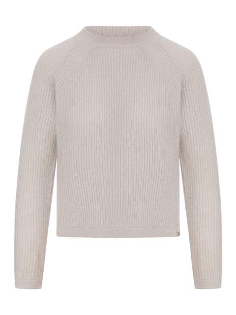 Herno Herno Women Ribbed Sweater In Wool And Mohair Blend