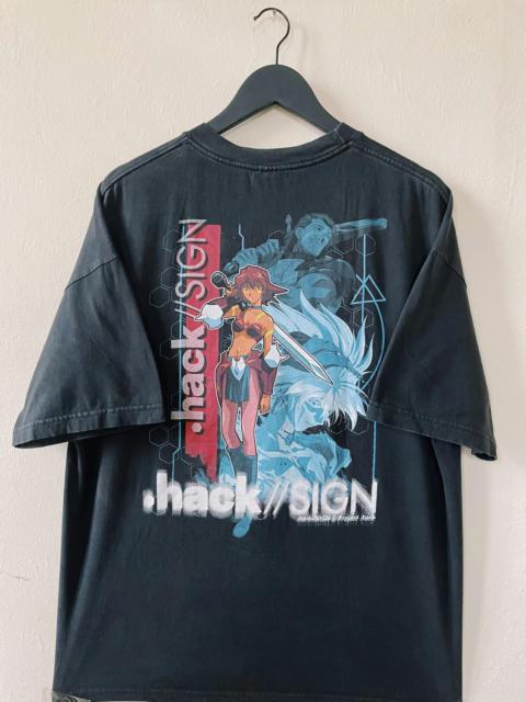 Vintage 2002 .hack//SIGN Short Sleeve T-shirt Black
