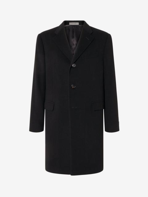 CORNELIANI Black pure wool beaver coat