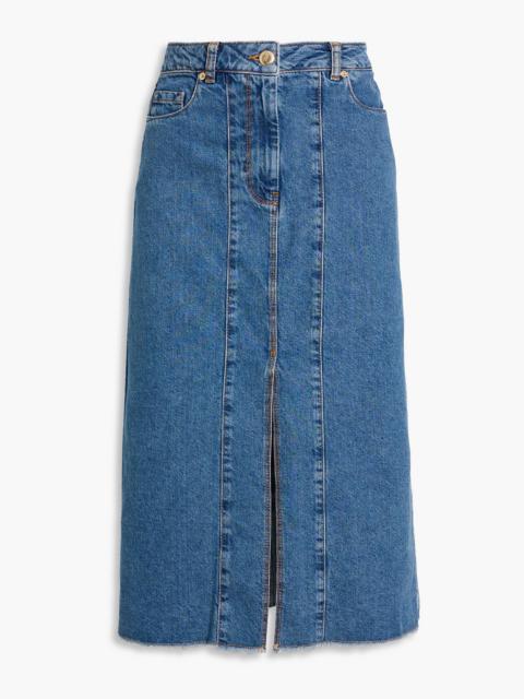 FARM RIO Denim midi skirt
