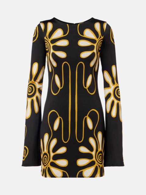 CALA de la CRUZ Maisha printed jersey minidress