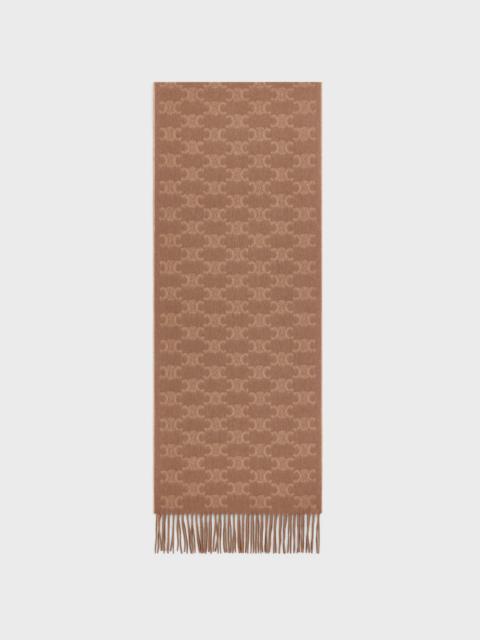 scarf in monogram cashmere