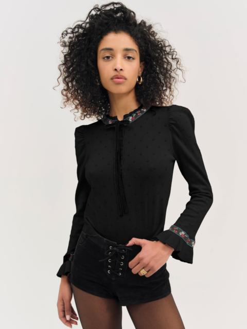 For Love & Lemons Naomi Knit Long Sleeve Top