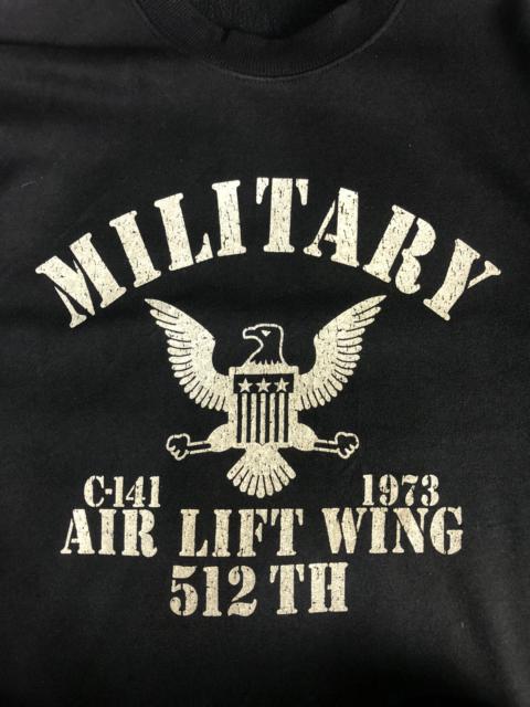 Other Designers Military - VINTAGE MILITARY ARMY SWEATSHIRT WITH BIG LOGO