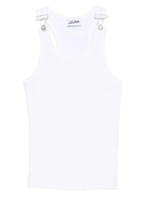 Jean Paul Gaultier Tank Top With Overall Engraved