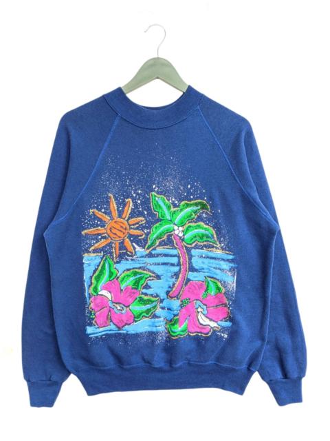 Other Designers Other - Vintage Full Print Beach Sweatshirt