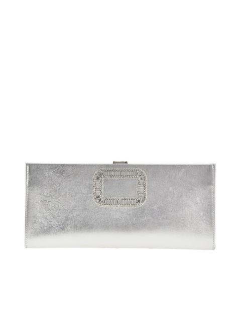 Roger Vivier LEATHER POUCH WITH 'PILGRIM' BUCKLE
