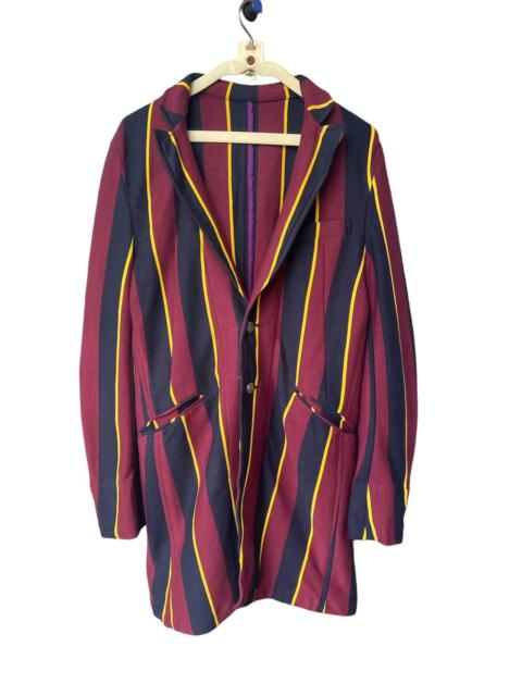 PPFM PPFM striped bondage long coat
