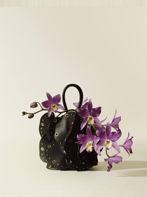 FARM RIO Black Leather Studded Flower Bag