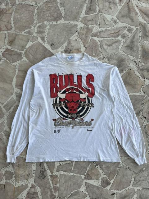 Other Designers NBA - Chicago Bulls Longsleeve Fronthit White Vintage