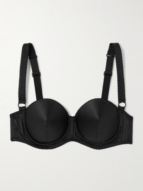 Dolce & Gabbana Silk-blend Satin Cone Bra