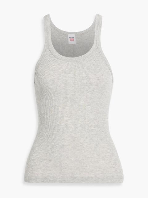 RE/DONE Ribbed cotton-jersey tank