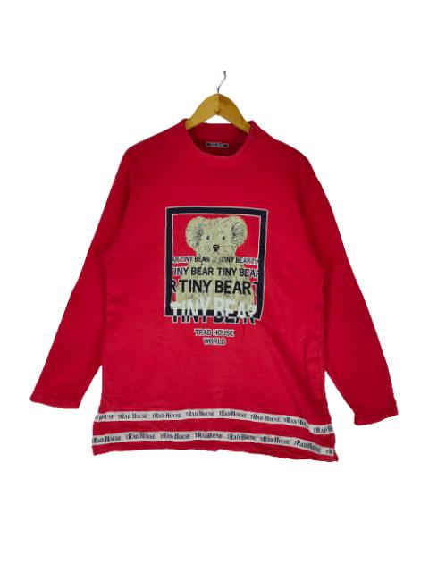 Other Designers Japanese Brand - TRAD HOUSE Tiny Bear Big Printed Japan Designer Sweatshirt