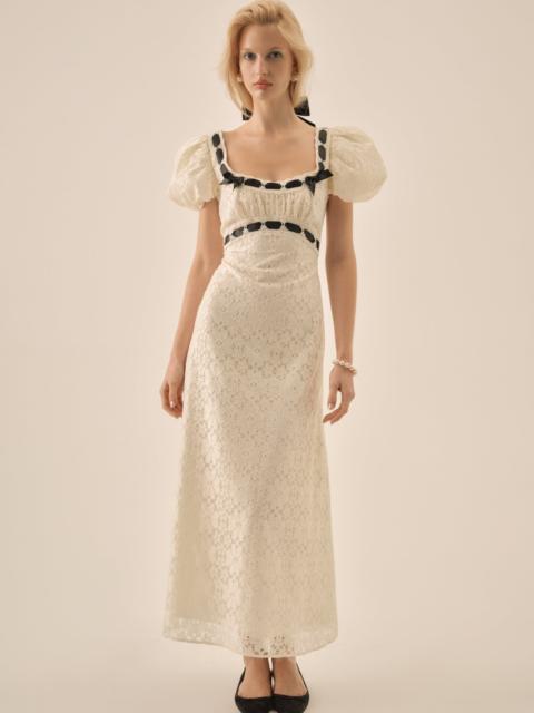 For Love & Lemons Creampuff Lace Maxi Dress